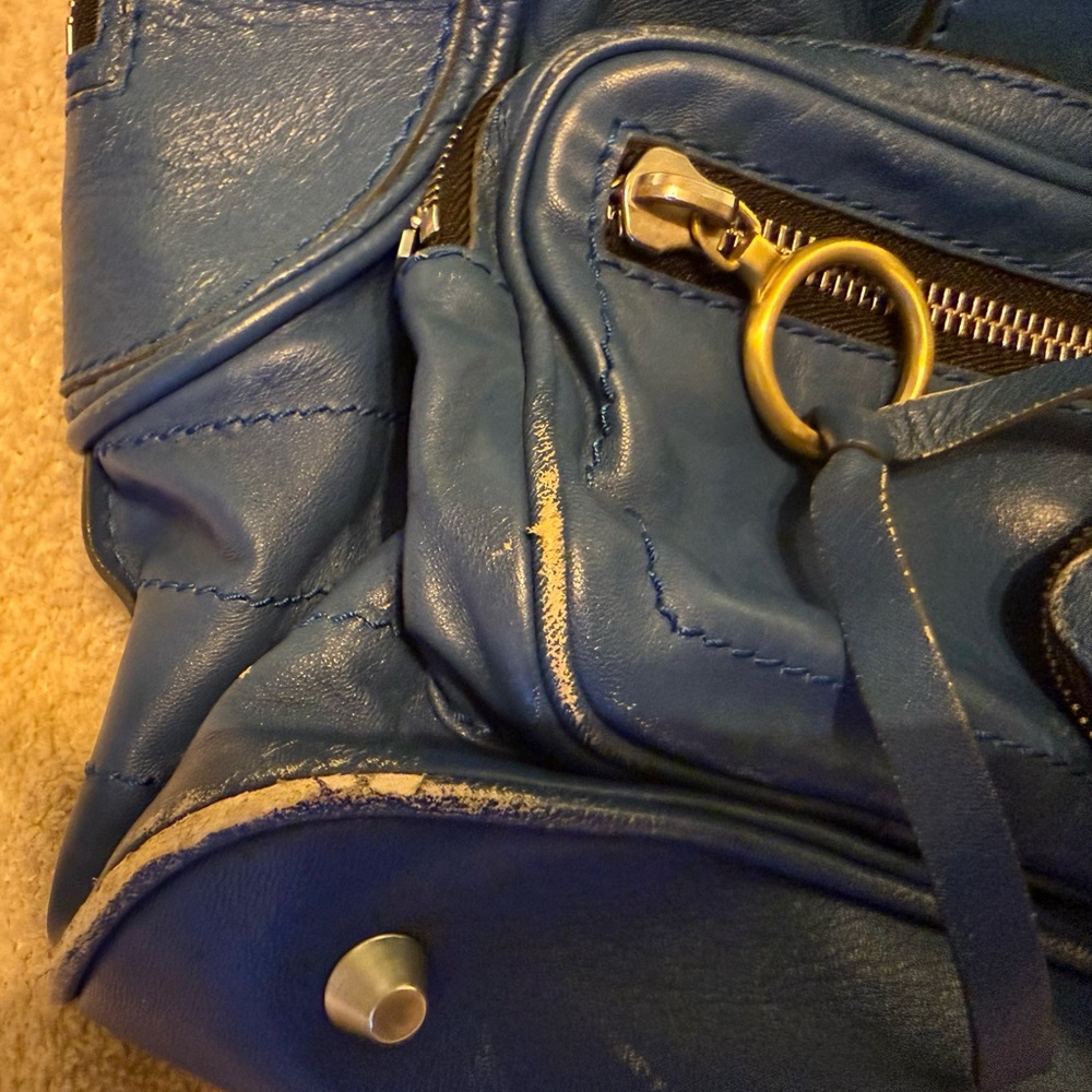 Vintage Chloe Betty Blue Leather Shoulder Bag - Picture 4 of 16